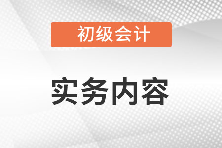初級會計(jì)實(shí)務(wù)內(nèi)容都有什么？