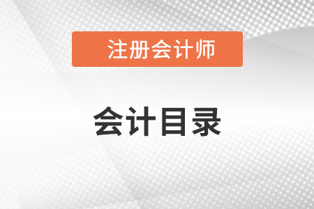 cpa會(huì)計(jì)目錄是什么