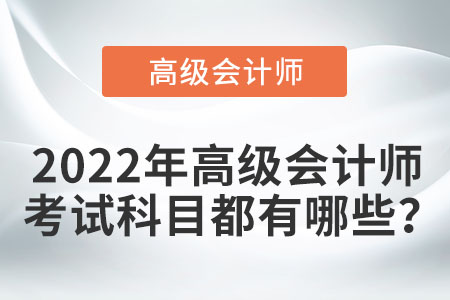 2022高級(jí)會(huì)計(jì)師教材中有哪些內(nèi)容？
