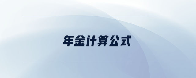 年金計算公式