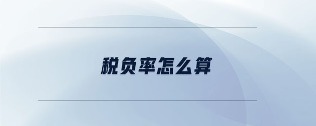 稅負(fù)率怎么算 稅負(fù)率怎么算