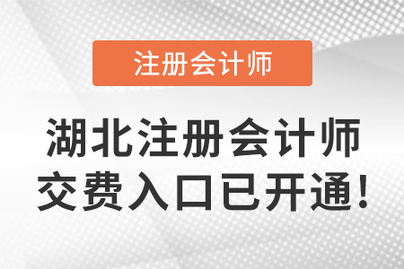 2023年湖北省黃石cpa交費開始！30日截止！