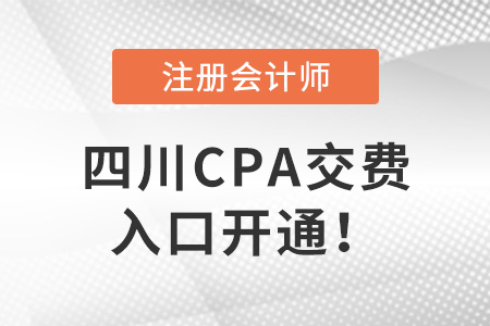 四川省自貢CPA交費(fèi)入口開通！速來交費(fèi)！