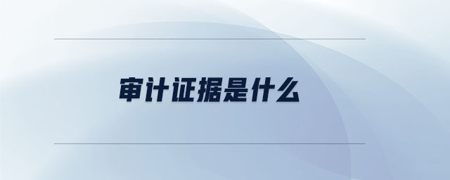 審計(jì)證據(jù)是什么 審計(jì)證據(jù)是什么
