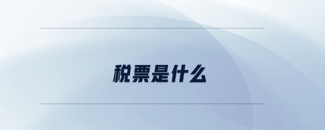 稅票是什么 稅票是什么