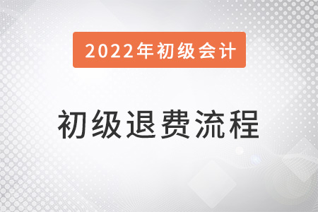 2022年初級(jí)會(huì)計(jì)報(bào)名費(fèi)退費(fèi)流程