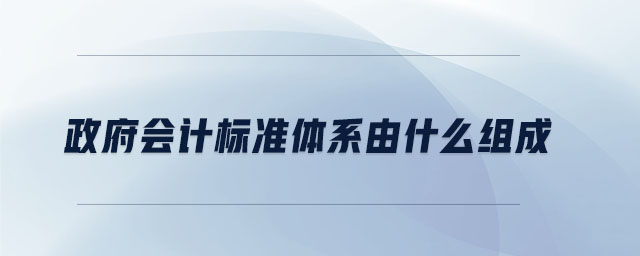 政府會計標準體系由什么組成