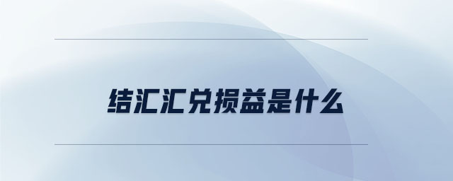 結(jié)匯匯兌損益是什么 結(jié)匯匯兌損益是什么