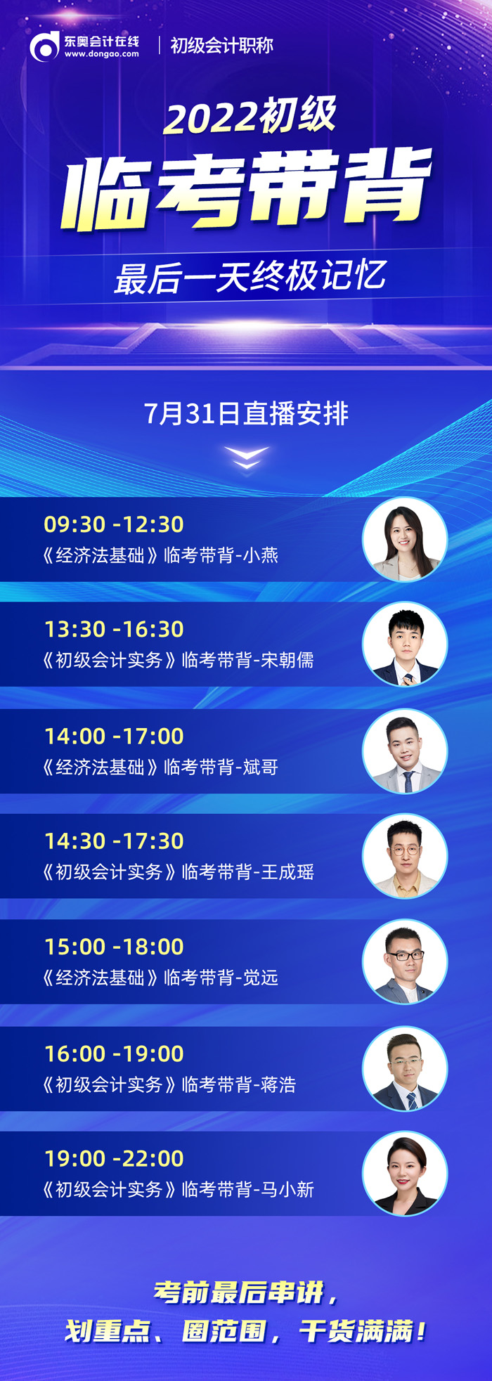 2022初級臨考帶背最后一天終極記憶