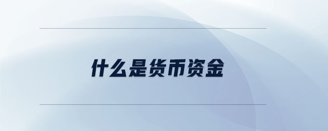 什么是貨幣資金 什么是貨幣資金