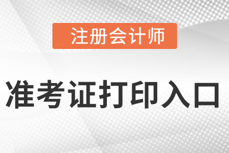 2022cpa打印準(zhǔn)考證入口開通了嗎?