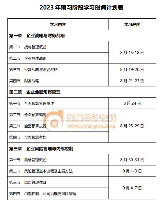 預(yù)習(xí)計劃