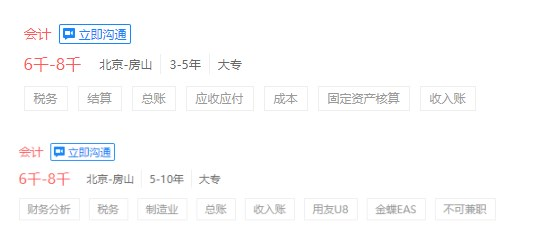 初級會計崗位招聘