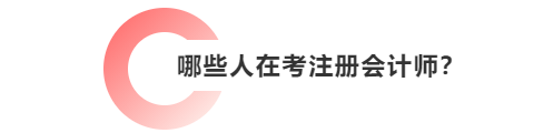 哪些人在考注冊會計師？