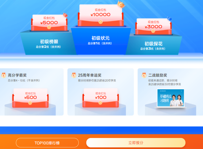 初級會計報分活動