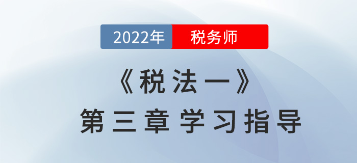 2022年稅務(wù)師《稅法一》第三章學(xué)習(xí)指導(dǎo)：消費稅