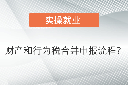 財產和行為稅合并申報流程？