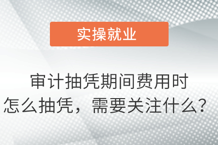 審計抽憑期間費用時怎么抽憑，需要關(guān)注什么？