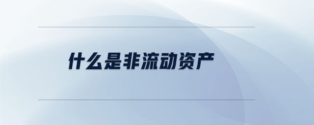 什么是非流動(dòng)資產(chǎn)