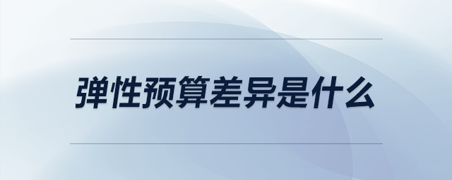 彈性預(yù)算差異是什么