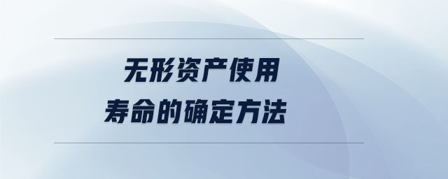 無(wú)形資產(chǎn)使用壽命的確定方法
