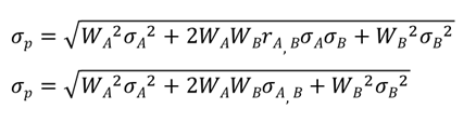 投資組合標準差 投資組合標準差