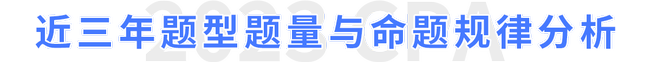 注會審計(jì)題型題量、命題規(guī)律