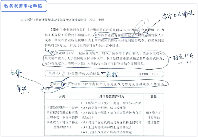 教務(wù)老師審校手稿