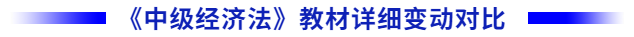 中級(jí)會(huì)計(jì)經(jīng)濟(jì)法教材變化