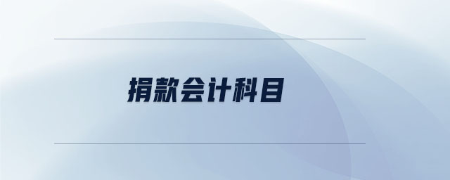 捐款會(huì)計(jì)科目 捐款會(huì)計(jì)科目