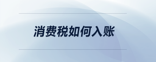 消費稅如何入賬? 消費稅如何入賬?