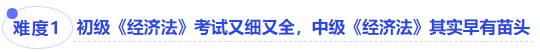 中級會計難度一初級《經(jīng)濟(jì)法》考試又細(xì)又全，中級《經(jīng)濟(jì)法》其實(shí)早有苗頭