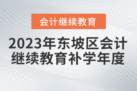 2023年四川省東坡區(qū)會(huì)計(jì)繼續(xù)教育補(bǔ)學(xué)年度 2023年四川省東坡區(qū)會(huì)計(jì)繼續(xù)教育補(bǔ)學(xué)年度