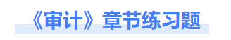 審計章節(jié)練習(xí)題 審計章節(jié)練習(xí)題