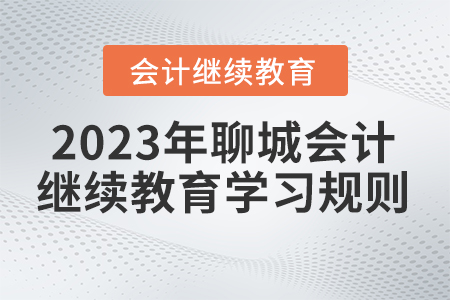 2023年聊城市直會(huì)計(jì)繼續(xù)教育學(xué)習(xí)規(guī)則 2023年聊城市直會(huì)計(jì)繼續(xù)教育學(xué)習(xí)規(guī)則