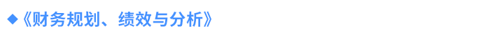 《財務(wù)規(guī)劃、績效與分析》