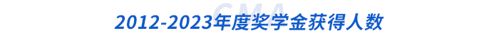 2012-2023年度獎(jiǎng)學(xué)金獲得人數(shù) 2012-2023年度獎(jiǎng)學(xué)金獲得人數(shù)
