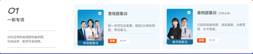 一刷專項(120道客觀題+10道案例題)