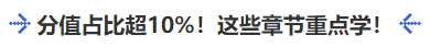 中級會計分值占比超10%！這些章節(jié)重點學(xué)！