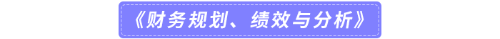 《財務(wù)規(guī)劃、績效與分析》