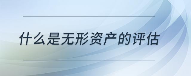 什么是無形資產(chǎn)的評估