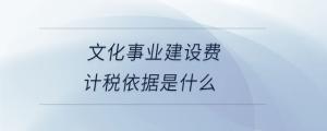 文化事業(yè)建設(shè)費(fèi)計(jì)稅依據(jù)是什么