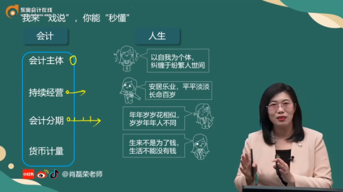 初級會計肖老師授課