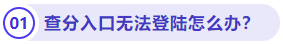 查分入口無(wú)法登陸怎么辦