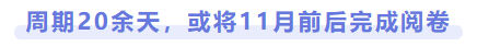周期20余天，或?qū)?1月前后完成閱卷
