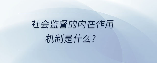 社會(huì)監(jiān)督 社會(huì)監(jiān)督