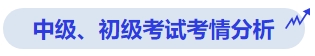 中級會計(jì)中級、初級考試考情分析
