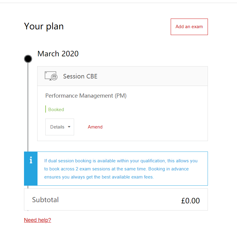 修改acca考點(diǎn)或考試時(shí)間操作步驟