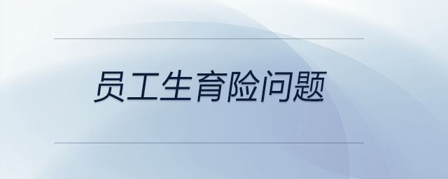 員工生育險(xiǎn)問題 員工生育險(xiǎn)問題