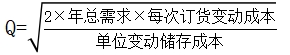 經濟訂貨批量